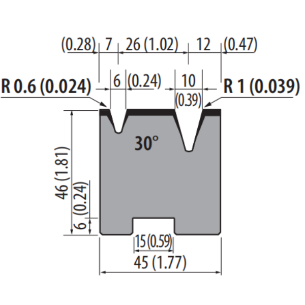 Stile Amada H46 30° 2V