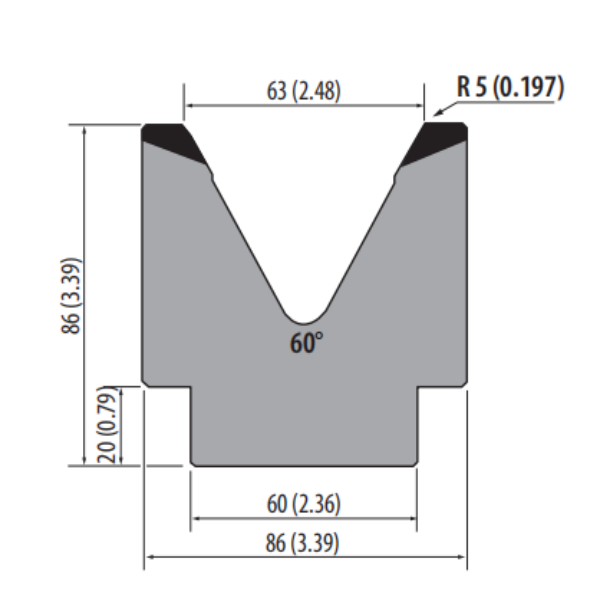 Stile Amada H86 60° V63