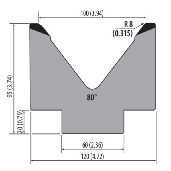 Stile Amada H95 80° V100